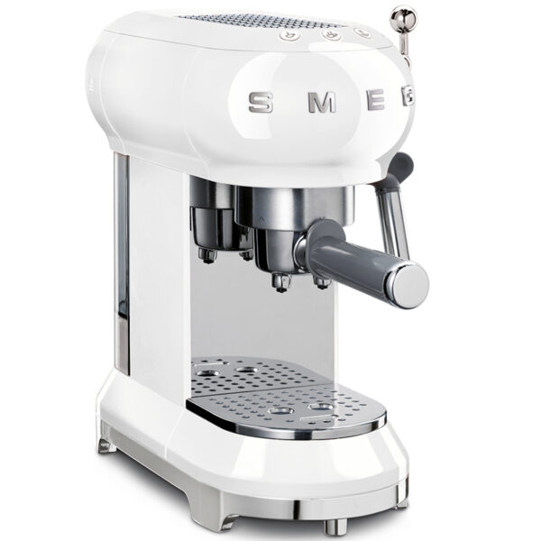 SMEG ECF01WHSA EXPRESSO COFFEE MACHINE WHITE Masons