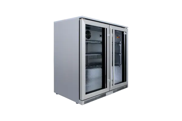 SNOMASTER SD-220SS 2 DOOR S/STEEL BEV COOLER Masons