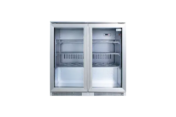 SNOMASTER SD-220SS 2 DOOR S/STEEL BEV COOLER Masons