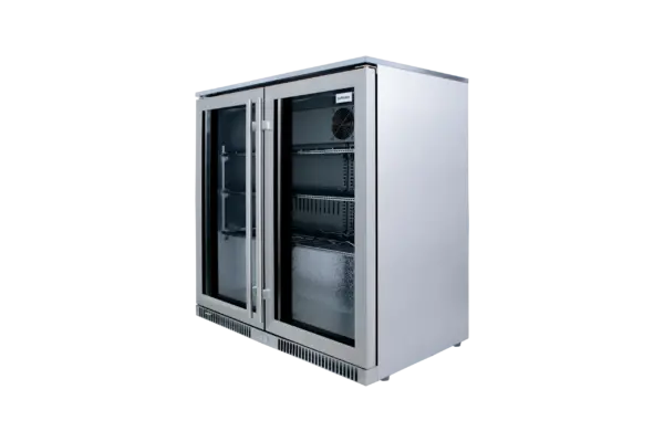 SNOMASTER SD-220SS 2 DOOR S/STEEL BEV COOLER Masons