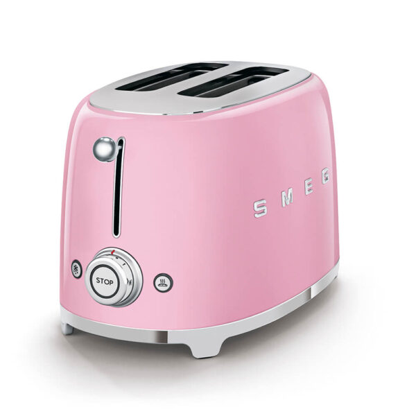 SMEG TSF01PKSA 2 SLICE PINK TOASTER Masons