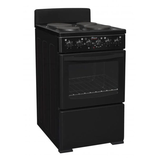 UNIVA U405B 4 PLATE STOVE SOLID COMPACT BLK Masons