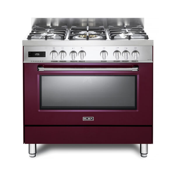 ELBA 9S4EX937NR 900 5 GAS + ELECTRIC OVEN RED Masons