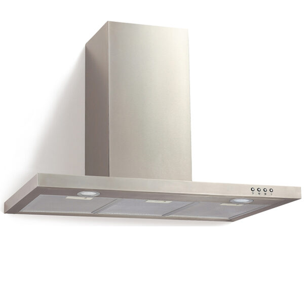 FALCO FAL-90-22S 90CM FLAT TYPE S/STEEL CHIMNEY HOOD