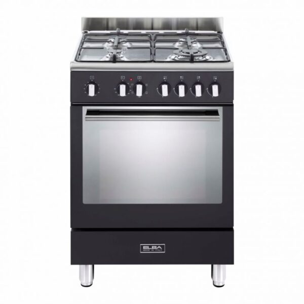 ELBA 6FX442B 60CM FUSION 4GAS/ELECTRIC OVEN BLACK Masons