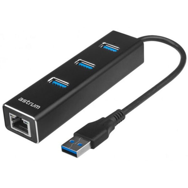 ASTRUM A38058-B USB3.0 GIGABIT ETHERNET + 3P USB Masons