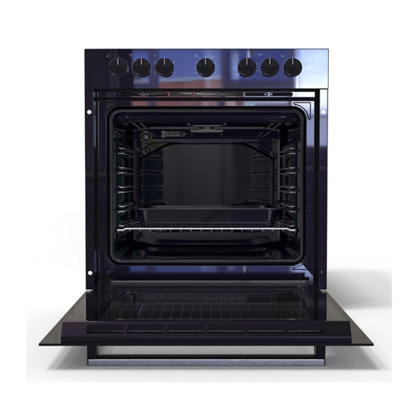 DEFY DBO482 SLIMLINE 600U BLACK GLASS OVEN Masons