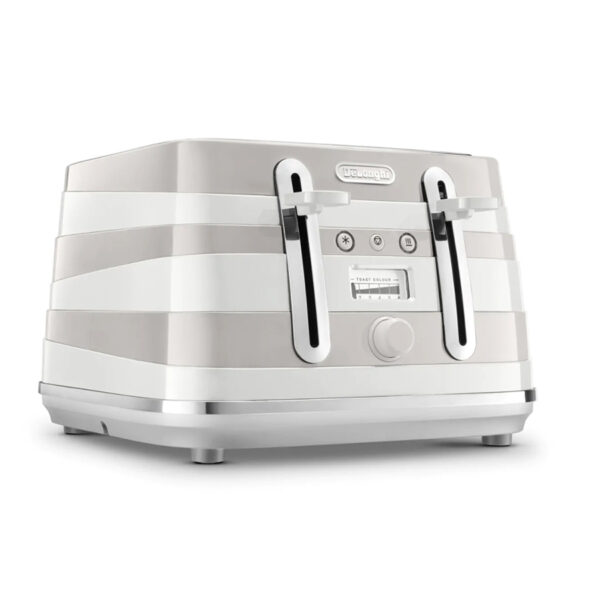 DELONGHI CTAC4003.W AVVOLTA CLASS 4 SLICE TOASTER WHITE Masons