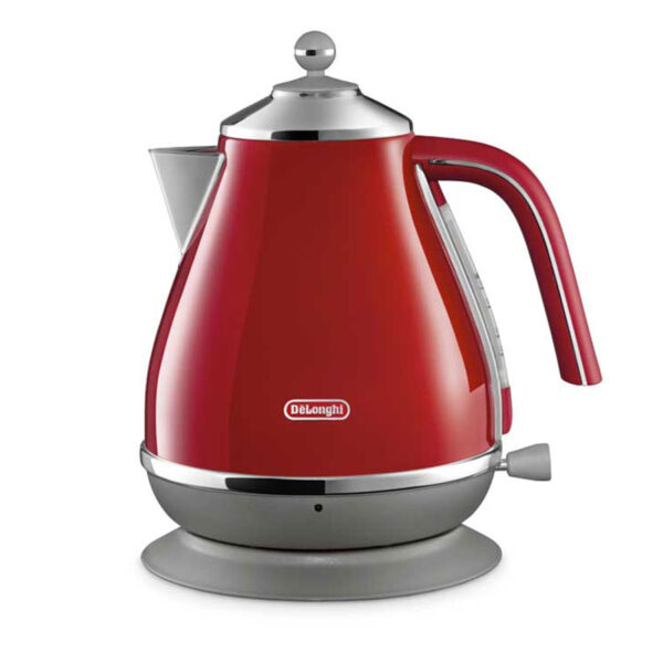 DELONGHI KBOC3001.R Icon Capitals Kettle - Tokyo Red Masons