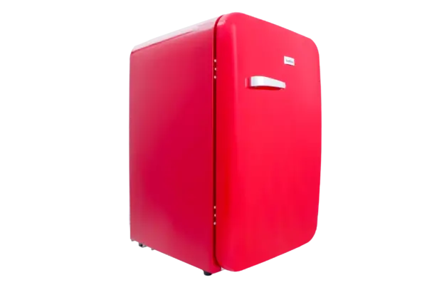 SNOMASTER DBQ-220E UNER COUNTER RED RETRO FREEZER Masons