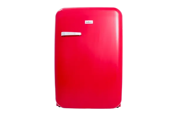 SNOMASTER DBQ-220E UNER COUNTER RED RETRO FREEZER Masons