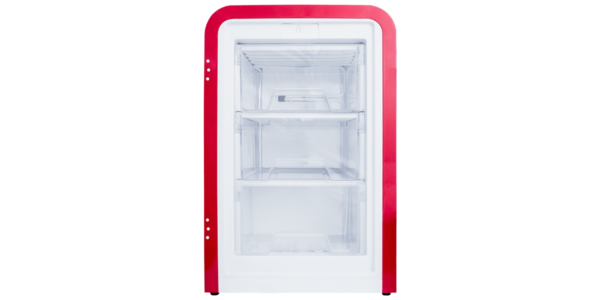 SNOMASTER DBQ-220E UNER COUNTER RED RETRO FREEZER Masons