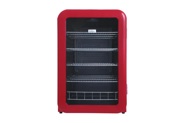 SNOMASTER SM-200R 115L GLASS DOOR BEVERAGE COOLER RED Masons