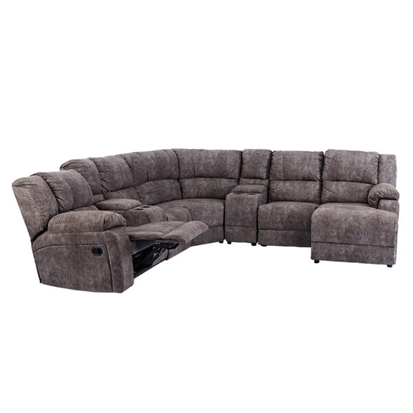 GRAFTON EVEREST 5 PCE ARIEL CORNER LOUNGE SUITE IN FABRIC Masons