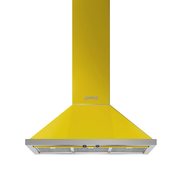 SMEG KPF9YW T-SHAPE 90CM GLASS HOOD YELLOW