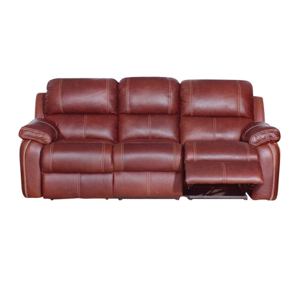 LAZBOY SOPHIA 2 DIVISION COUCH FULL LEATHER