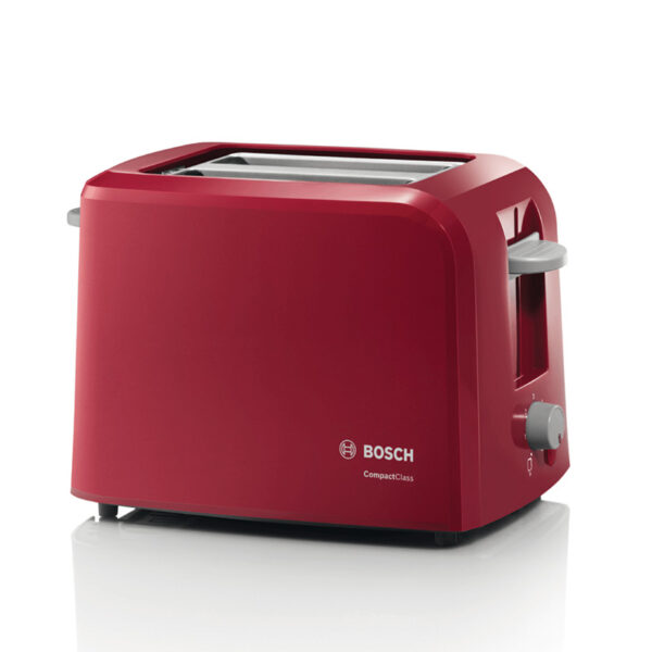 BOSCH TAT3A014 2 SLICE TOASTER RED Masons