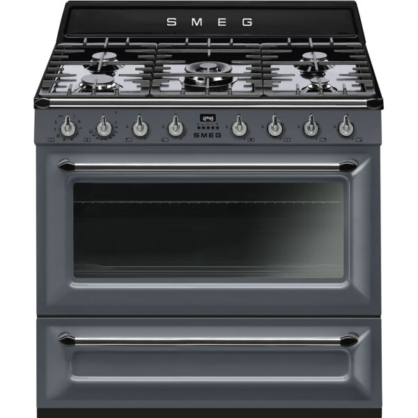 SMEG TR90GR FREESTANDING COOKER 90CM SLATE GRAY