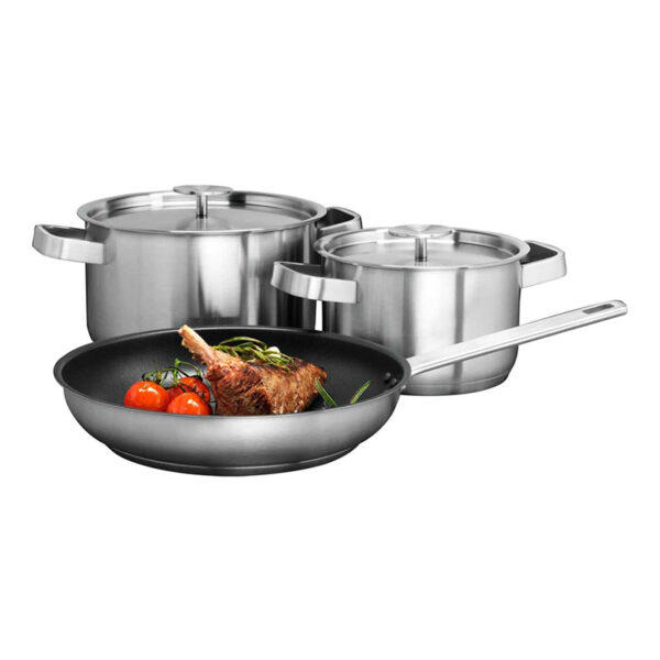 AEG A3SS 5 PCE POT SET STAINLESS STEEL