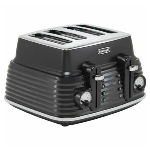 DELONGHI CTZS4003.BK Scultura 4 Slice Toaster Masons