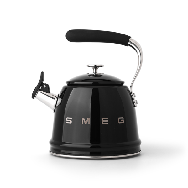 SMEG CKLW2001BL 2.3LT WHISTLING KETTLE BLACK Masons