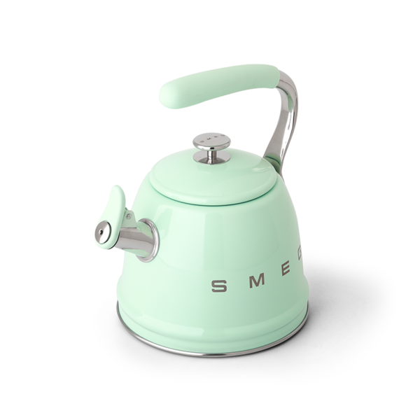 SMEG CKLW2001PG 2.3LT WHISTLING KETTLE PASTEL GREEN Masons