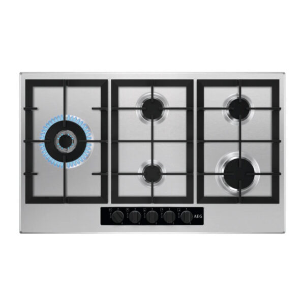 AEG HGB95522SM 90CM GAS HOB SS Masons