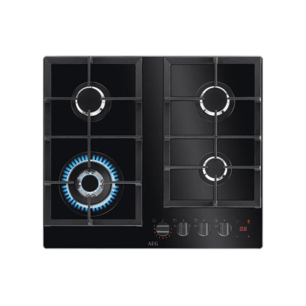 AEG HKB64450NB 60CM GAS ON GLASS HOB Masons