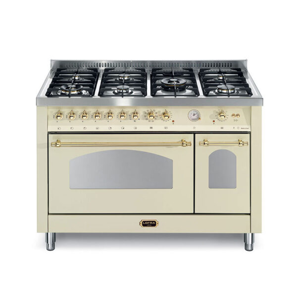 LOFRA RBID126MFT 120CM GAS/ELECTRIC COOKER IVORY GOLD KNOBS Masons