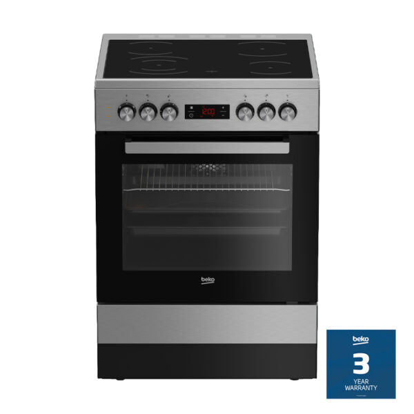 BEKO FSE87310GX FSS VITROCERAMIC INOX ELECTRIC STOVE 60CM