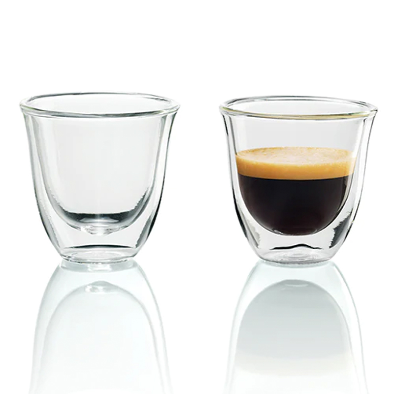 DELONGHI DLSC310 DOUBLE WALLED ESPRESSO GLASSES Masons