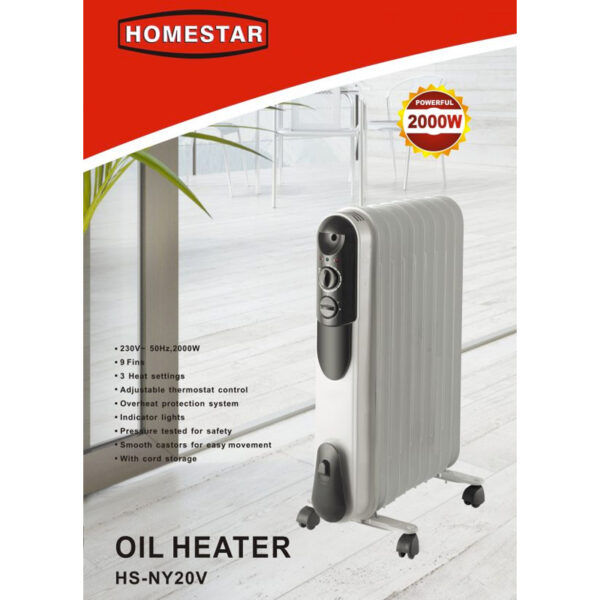 HOMESTAR HS-NY20V Oil Heater 9 Fin Masons