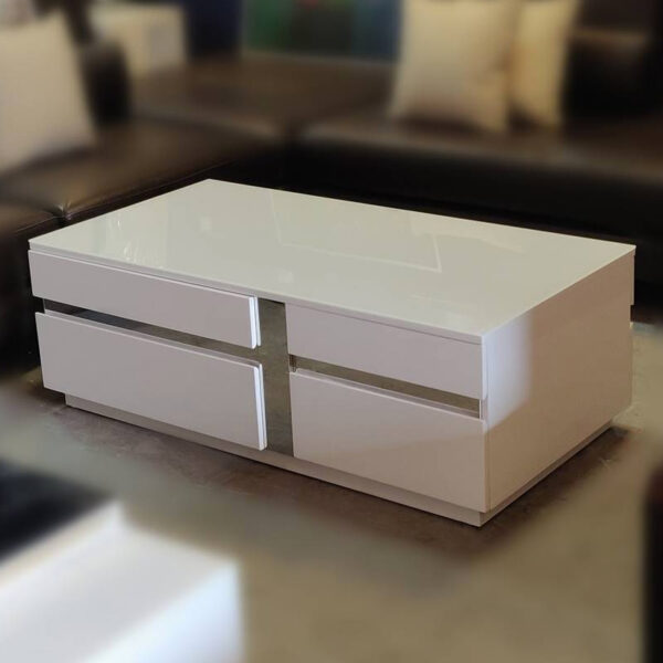 SONZTEK APRIL COFFEE TABLE WHITE HIGH GLOSS Masons