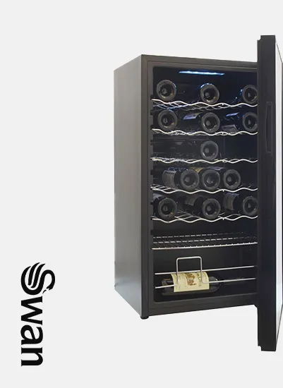 SWAN SWC27S 34 Bottle Wine Cooler Stylish and efficient wine storage solution for connoisseurs