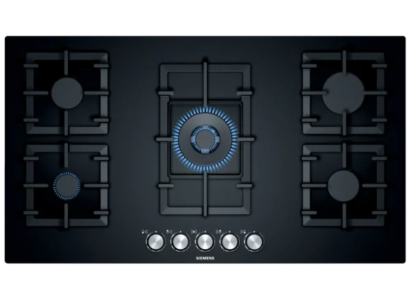 SIEMENS EP9B6Q09OM 90CM GAS ON TAMPERED GLASS HOB Masons