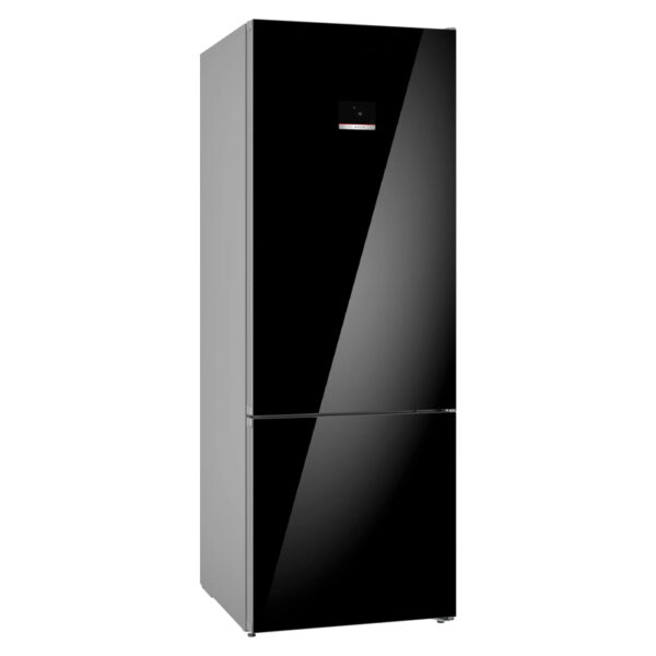 BOSCH KGN56LB31U 70CM BLACK GLASS FRIDGE