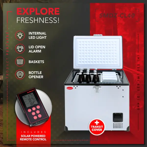 SNOMASTER SMDZ-CL40 40L SINGLE COMPARTMENT S/STEEL F/FREEZER Masons