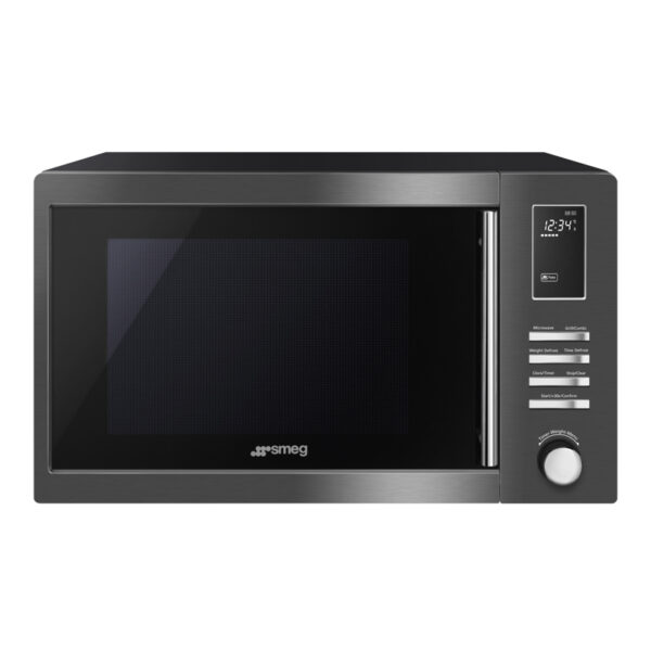 SMEG MOE25B 25L FREE-STANDING MICROWAVE BLACK Masons