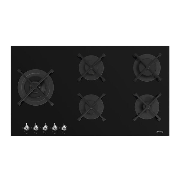 SMEG PV395LNSA2 90CM GAS ON GLASS CLASSICA HOB Masons