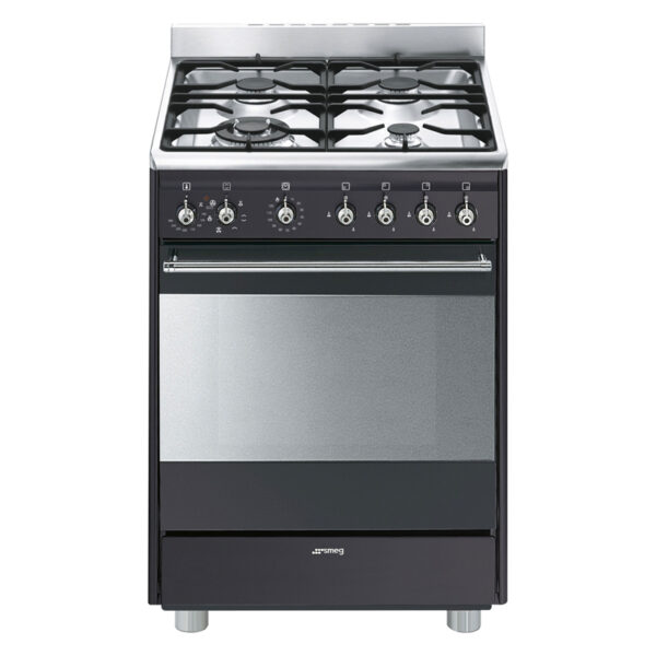 SMEG SSA60MA9 COOKER GAS ELEC.ANTHRACITE BLACK 60 Masons