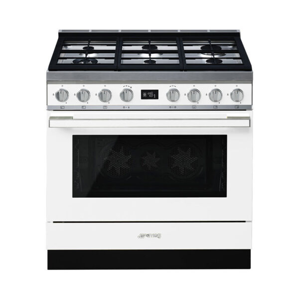 SMEG CPF9GPWH PORTOFINO FREESTANDINGSTOVE W/ PYRO CLEANING Masons