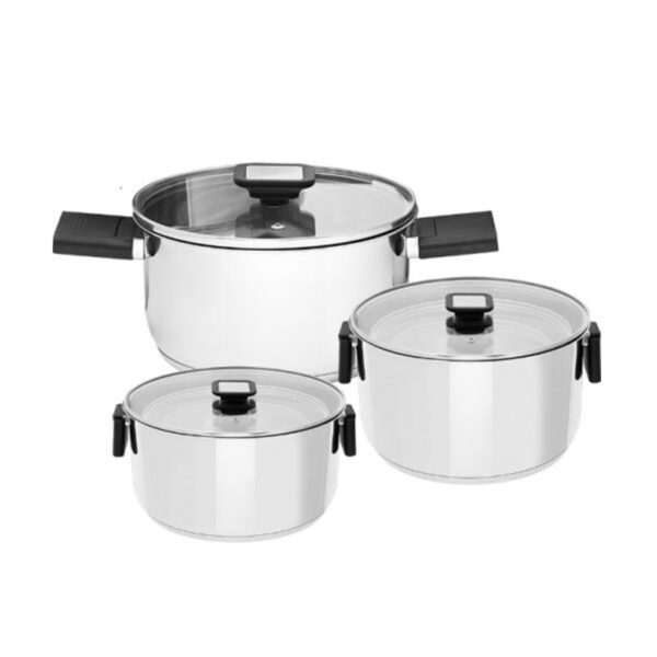 SALTON SSCP6 STACKABLE 6PCE COOKWARE