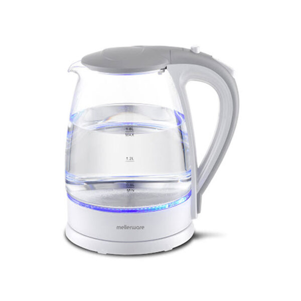 MELLERWARE 22300WH 1.8LT "CLOUD" GLASS KETTLE WHITE Masons