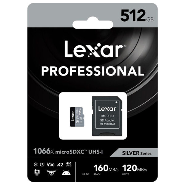 LEXAR MEMLXSDM1066512A 1066X MICRO SD CARD Masons