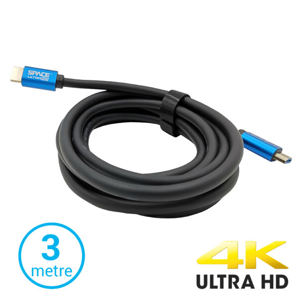 SPACE HDM3E-4K 3M 4K HDMI CABLE 60HZ