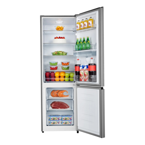 HISENSE H450BDKWD 347L KHAKI FRIDGE FREEZER Masons