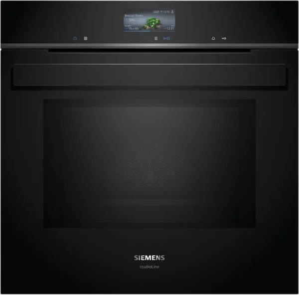 SIEMENS HM976GMB1 iQ700 BUILT IN OVEN WITH MICROWAVE BLACK Masons