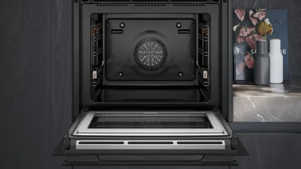 SIEMENS HM976GMB1 iQ700 BUILT IN OVEN WITH MICROWAVE BLACK Masons