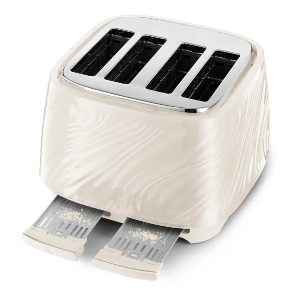 DELONGHI CTDS4003.CR BALLERINA SETA: 4 SLICE TOASTER-BEIGE Masons