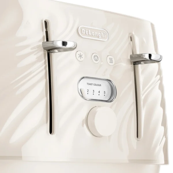 DELONGHI CTDS4003.CR BALLERINA SETA: 4 SLICE TOASTER-BEIGE Masons